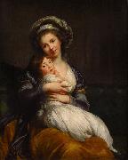 Elisabeth LouiseVigee Lebrun, Madame Vigee Le Brun et sa fille